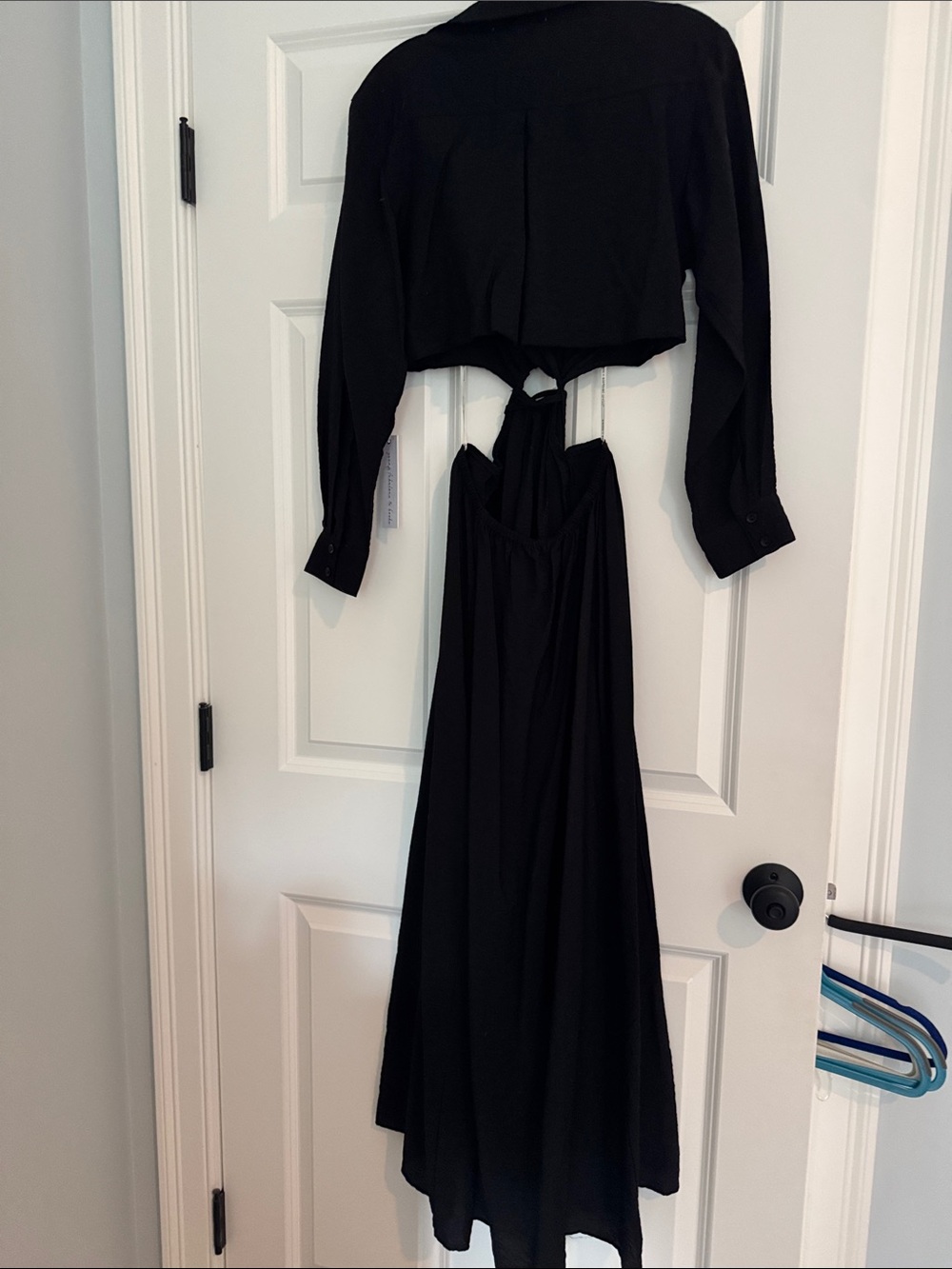 Young Fabulous & Broke Black Maxi Dress with Tie Detail, Cut Outs and Open Back - Picture 5 of 7